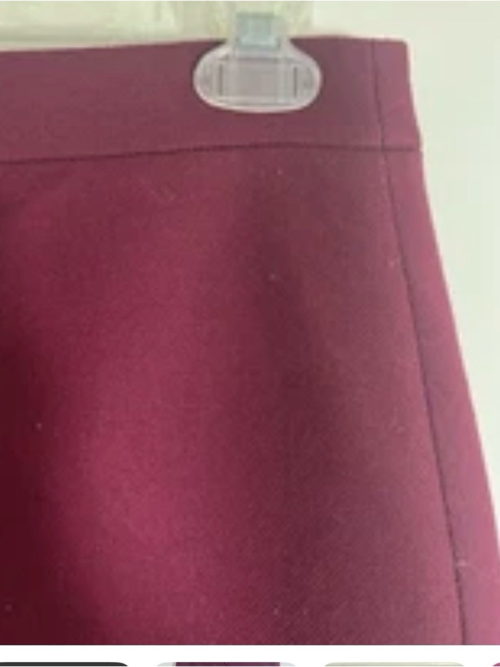 J. Crew Burgundy Pencil Skirt - Picture 4 of 6